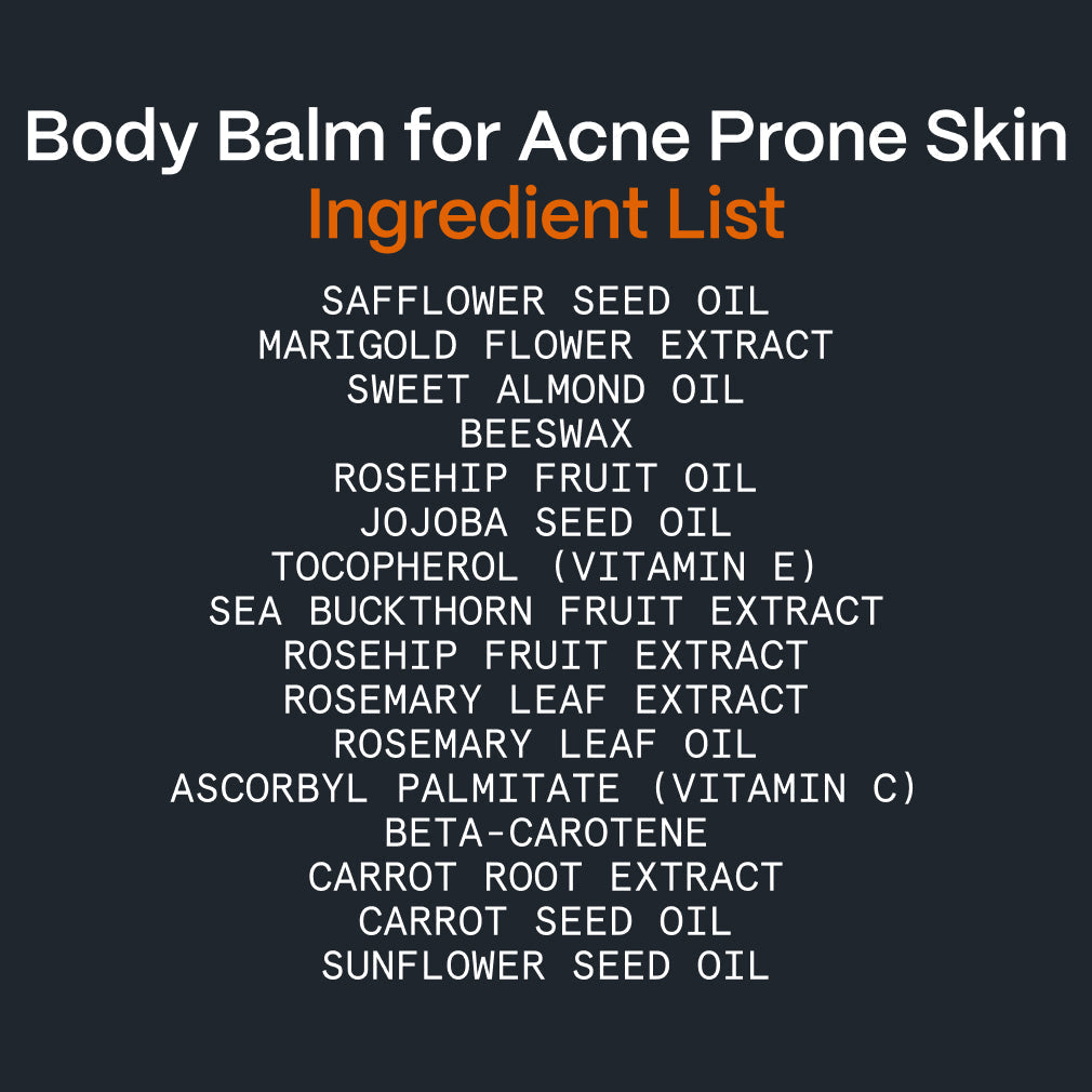 Body Balm for Acne Prone Skin